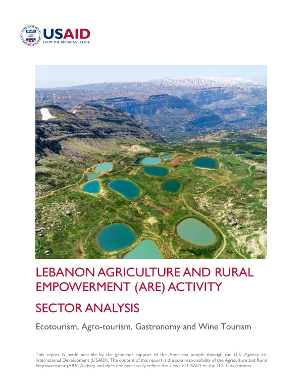 Lebanon Agriculture and Rural Empowerment (ARE) Activity Sector Analysis – Tourism