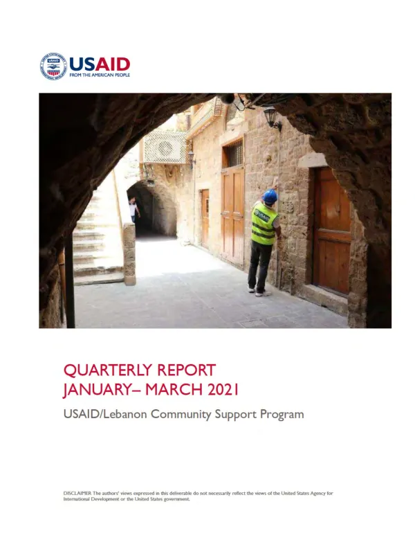 Quarterly Report, January – March 2021