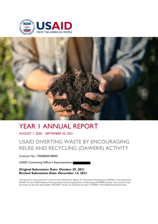 USAID DAWERR Y1 Annual Report