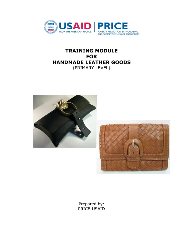 Primary Training for Handmade Leather Products