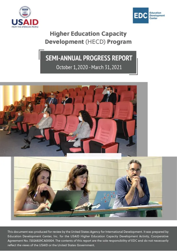 HECD Semi-Annual Progress Report: October 2020 - March 2021