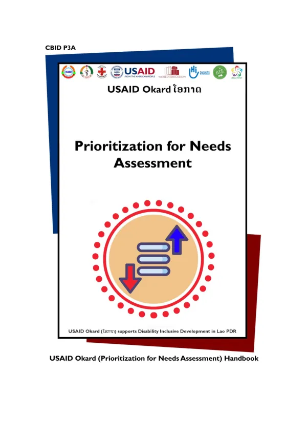 USAID Okard Training and Capacity Building Approach: CBID Demonstration Model