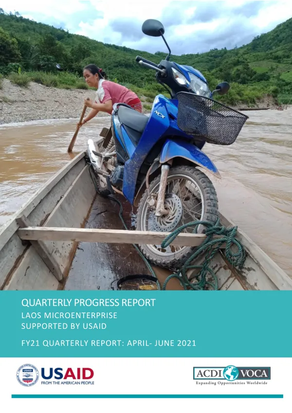 FY21 Quarterly Report: Laos Microenterprise Supported by USAID