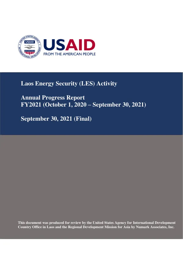 Annual Progress Report FY2021 (Final)