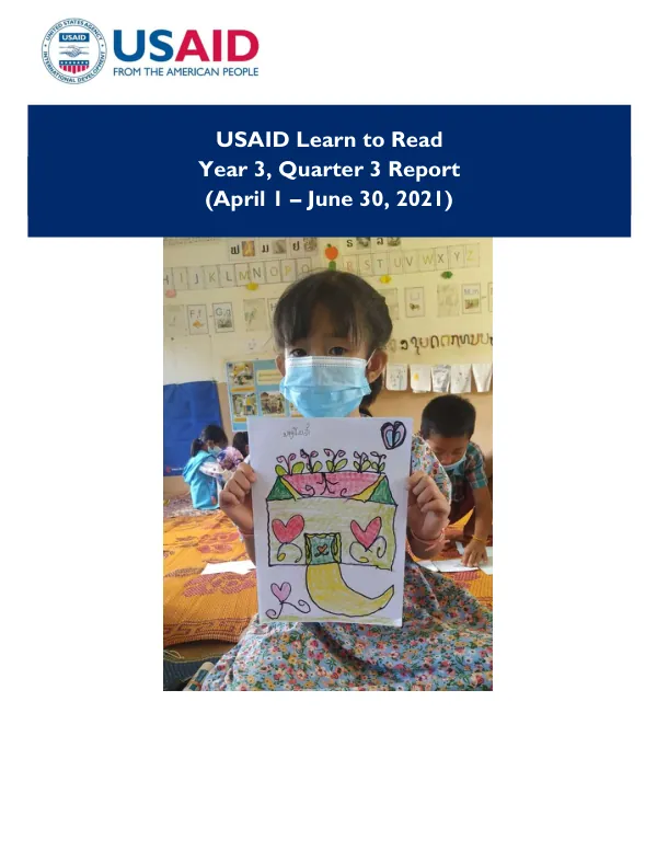 USAID Learn to Read Year 3 Quarter 3 Report