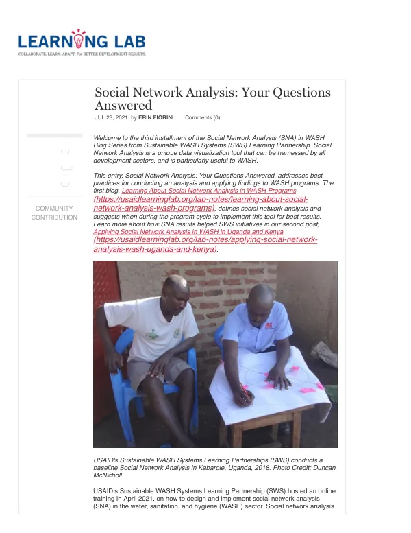 Social Network Analysis: Your Questions Answered