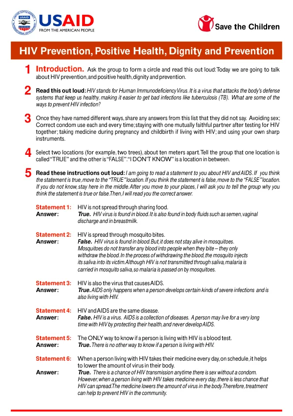 HIV Prevention Positive Health Dignity