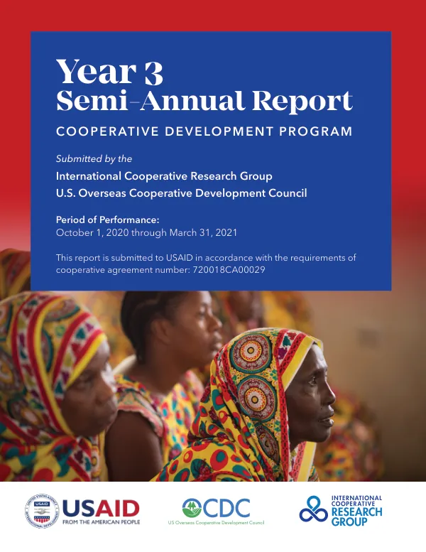 Year 3 Semi-Annual Report: Cooperative Research, Education, and Dissemination (CRED)