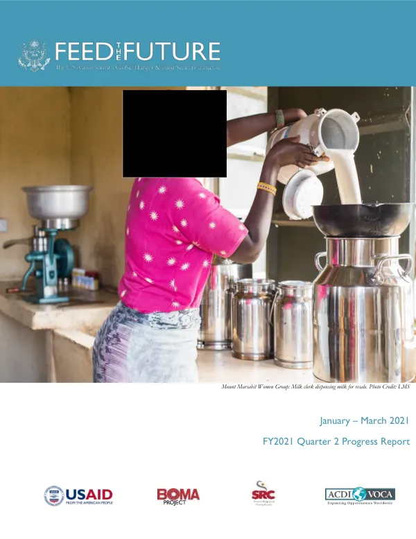 FY2021 Quarter 2 Progress Report: Feed the Future Kenya Livestock Market Systems Activity Expanding Economic Opportunities Award (AA1)