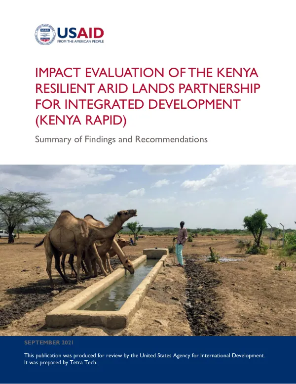 Impact Evaluation of the Kenya Resilient Arid Lands Partnership for Integrated Development (Kenya RAPID)