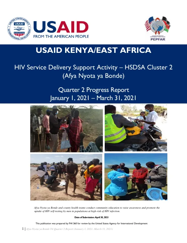 Afya Nyota ya Bonde Y4 Quarter 2 Report (January 1, 2021- March 31, 2021)