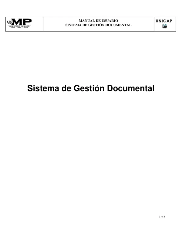MANUAL DE USUARIO SISTEMA DE GESTIÓN DOCUMENTAL