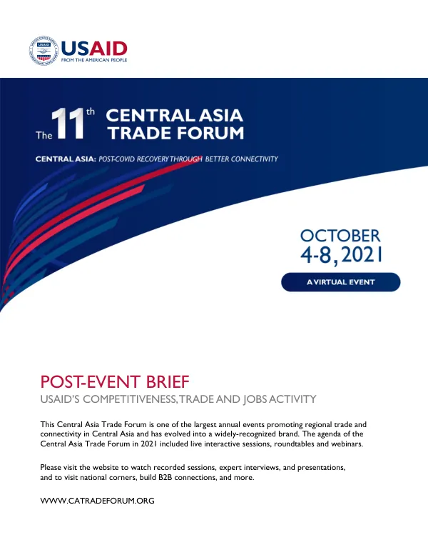 Post-Event Brief: Eleventh Central Asia Trade Forum