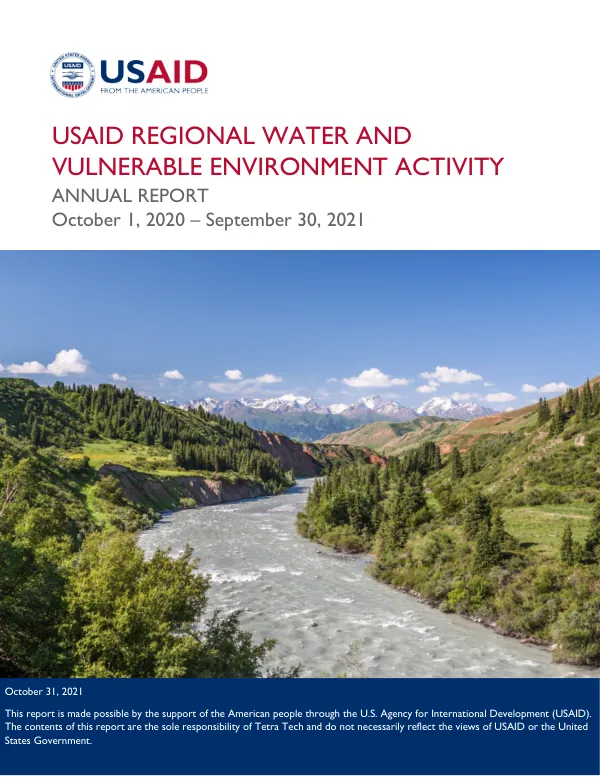 USAID Regional Water and Vulnerable Environment Activity Annual Report