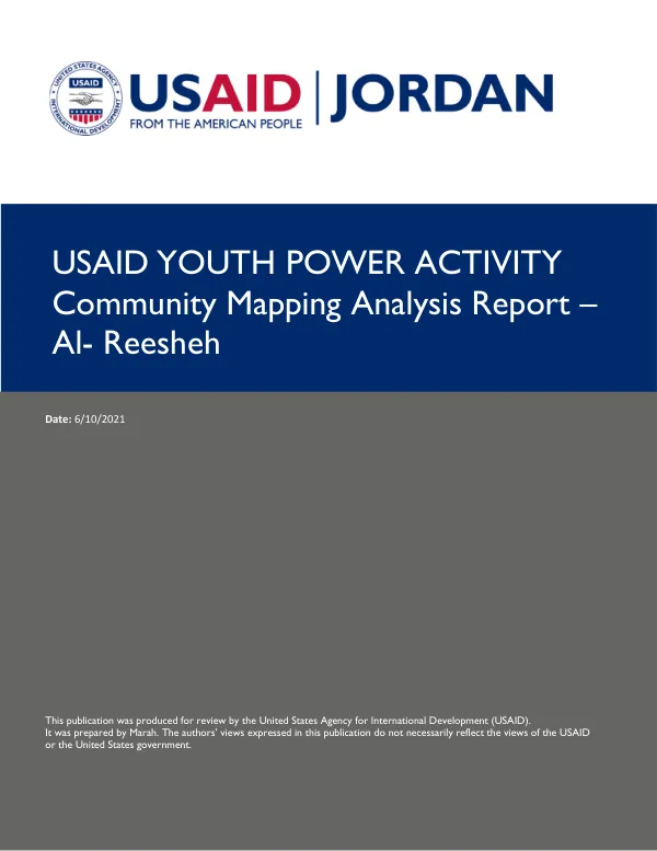Community Mapping Analysis Report – Al-Reesheh