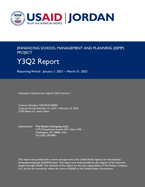 ESMP Y3Q2 Progress Report