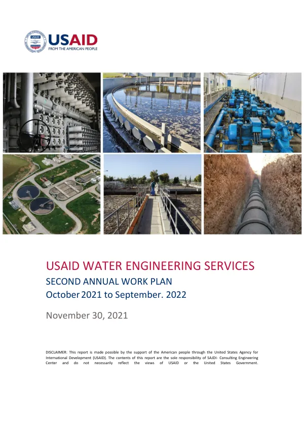 USAID Water Engineering Services SECOND ANNUAL WORK PLAN