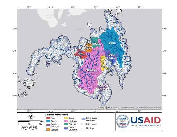 Baseline Scenario: Annual Precipitation (cm) for the Philippines