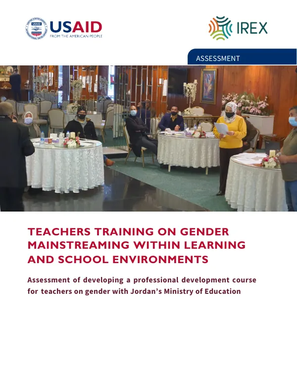 Assessment of developing a professional development course for teachers on gender with Jordan’s Ministry of Education