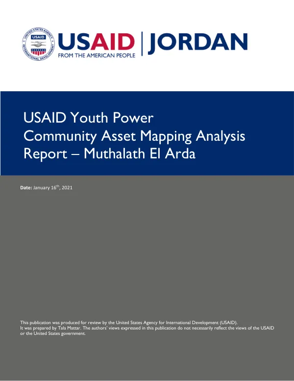 USAID Youth Power Muthalath El Arda Community Asset Mapping Report