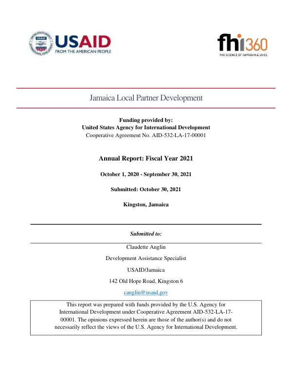 Annual Report: Fiscal Year 2021