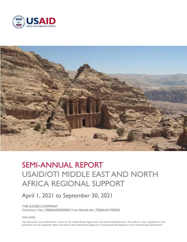 USAID/OTI MENARS SEMI-ANNUAL REPORT