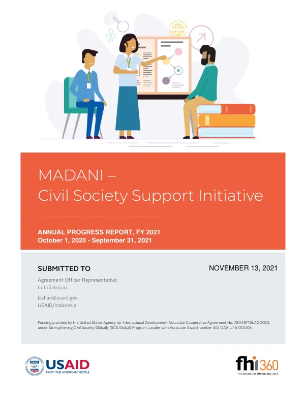 Annual Progress Report, FY 2021: MADANI – Indonesia Civil Society Support Initiative