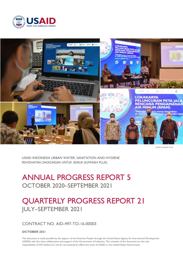 Annual Progress Report 5: October 2020–September 2021
