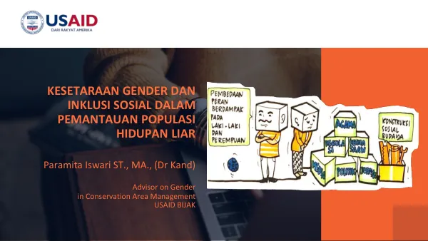 MENGINTEGRASIKAN KESETARAAN GENDER DAN INKLUSI SOSIAL DALAM PEMANTAUAN POPULASI HIDUPAN LIAR