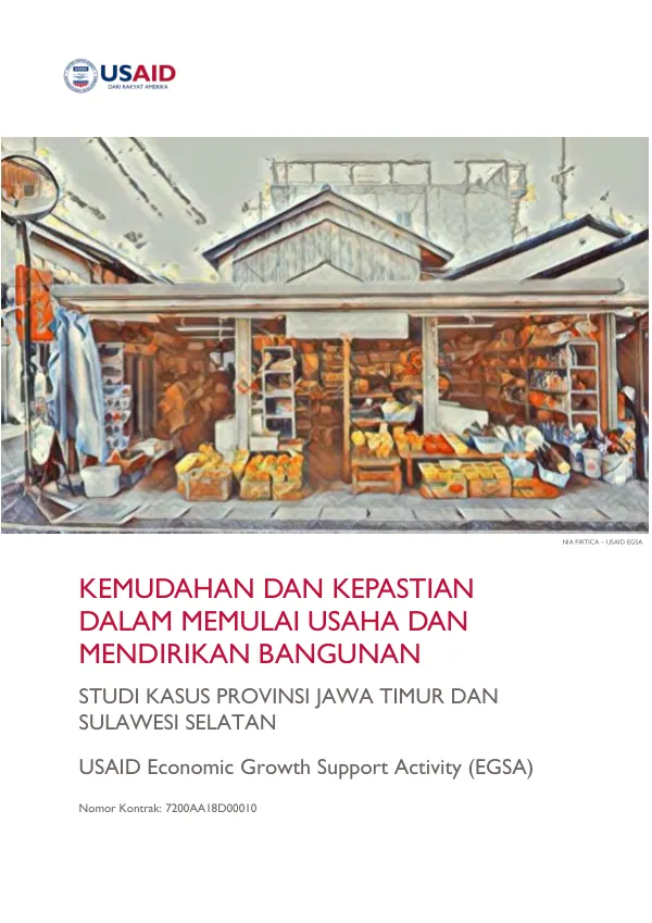 EASE OF STARTING A BUSINESS AND BUILDING CONSTRUCTION: A Case Study of East Java and South Sulawesi