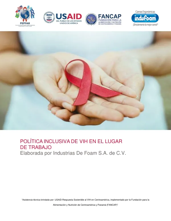 Política Inclusiva de VIH en el Lugar de Trabajo