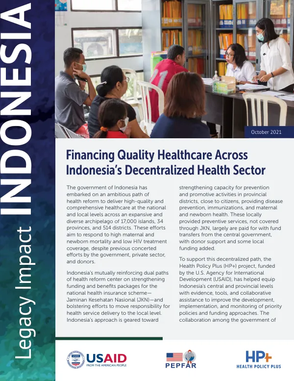 Financing Quality Healthcare Across Indonesia's Decentralized Health Sector