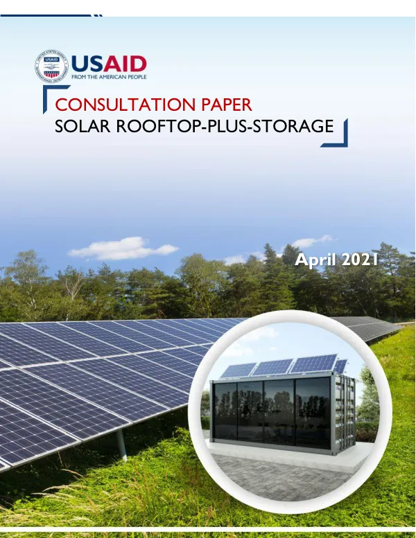 Consultation Paper on Enabling Consumer Sited Solar-plus-Storage