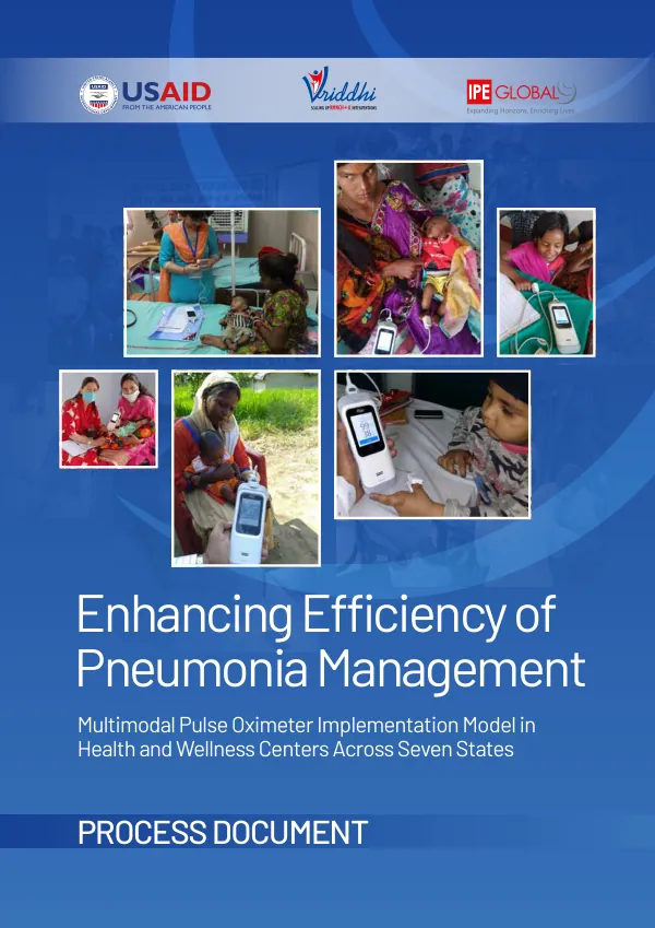 Enhancing Efficiency of Pneumonia Management: Multimodal Pulse Oximeter Implementation Model in Health and Wellness Centers Across Seven States