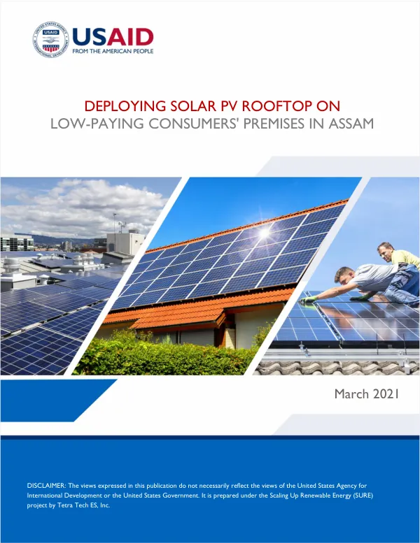 Deploying Solar PV Rooftop on Low-Paying Consumers' Premises in Assam