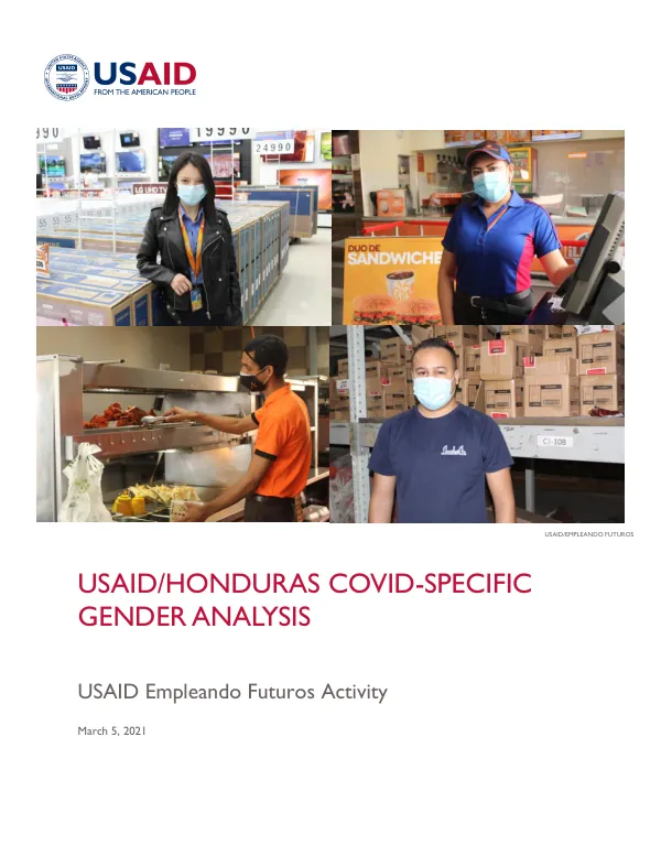 USAID/Honduras COVID-Specific Gender Analysis