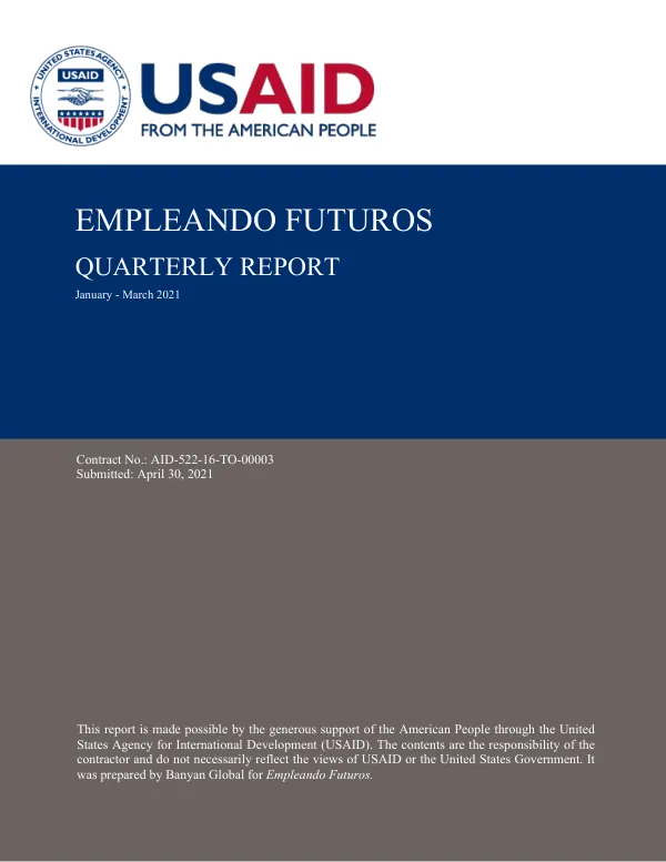 Empleando Futuros Quarterly Report