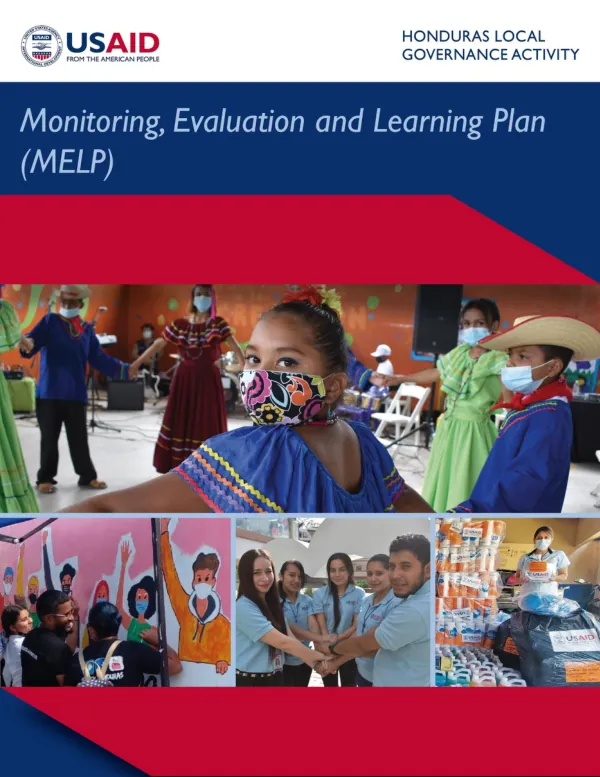 Honduras Local Governance Activity Monitoring, Evaluation and Learning Plan (MELP) Revision #5
