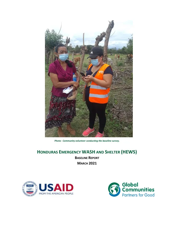 Honduras Emergency WASH and Shelter (HEWS) Baseline Report