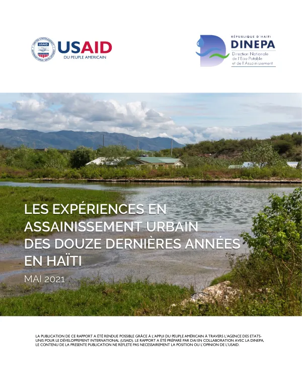 Les expériences en assainissement urbain des douze dernières années en Haïti