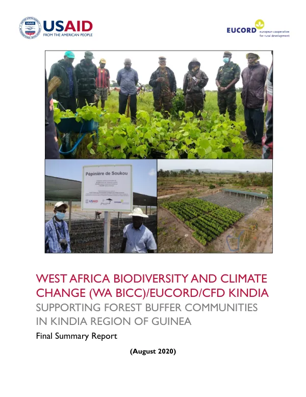 Final Report: Supporting Forest Buffer Communities in Kindia Region of Guinea