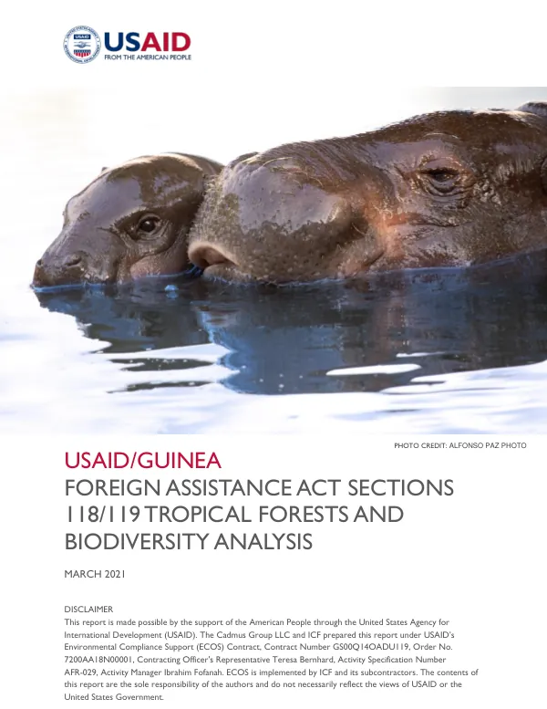 Foreign Assistance Act Sections 118/119 Tropical Forests and Biodiversity Analysis