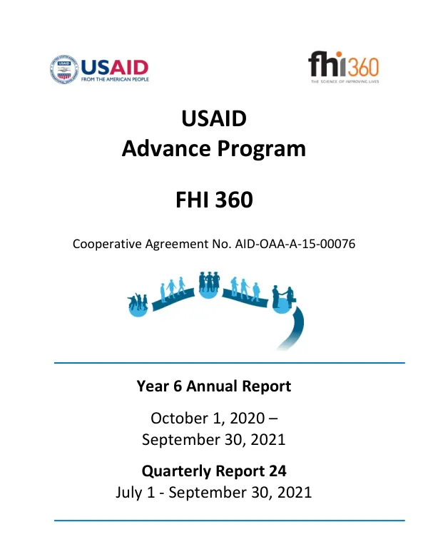 Year 6 Annual Report: Advance Program