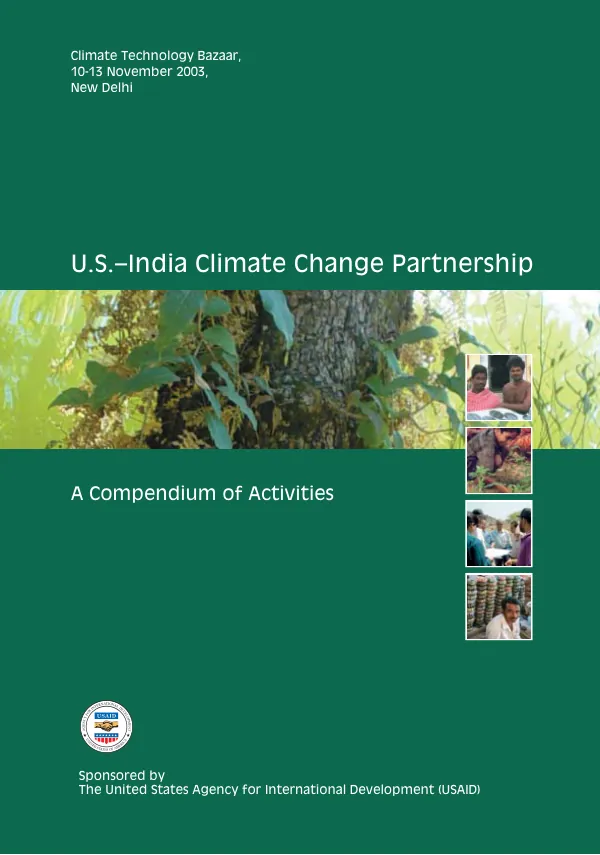 U.S.-India climate change partnership : a compendium of activities
