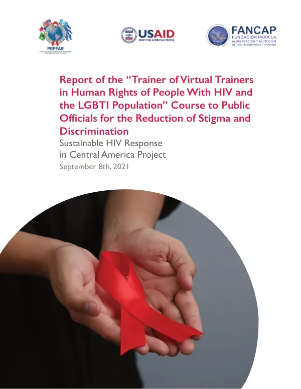 Report of the Trainer of Virtual Trainers in Human Rights of People With HIV and the LGBTI Population Course