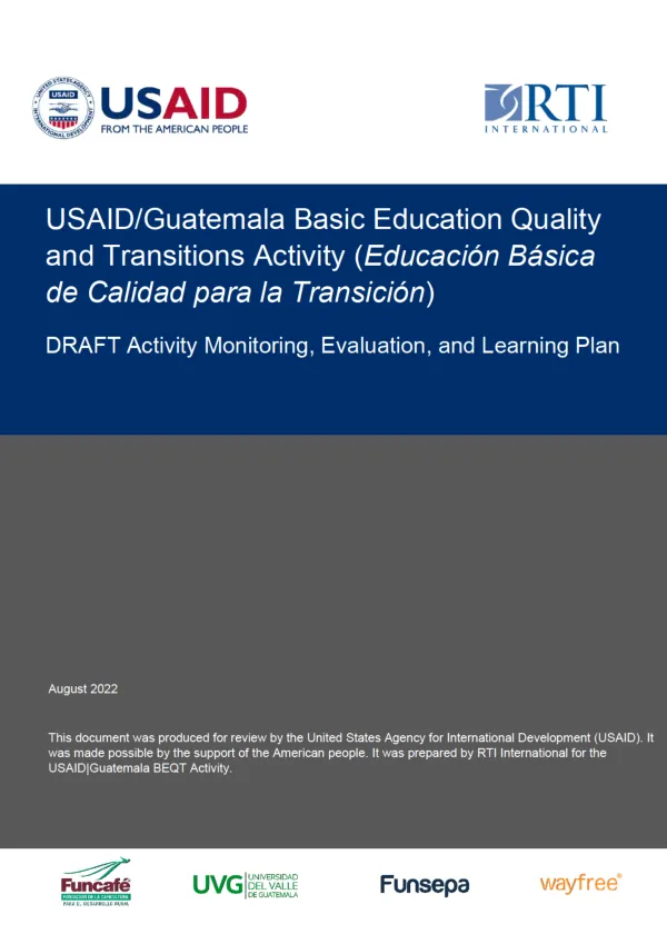 USAID/Guatemala BEQT Activity, AMELP, Year 1