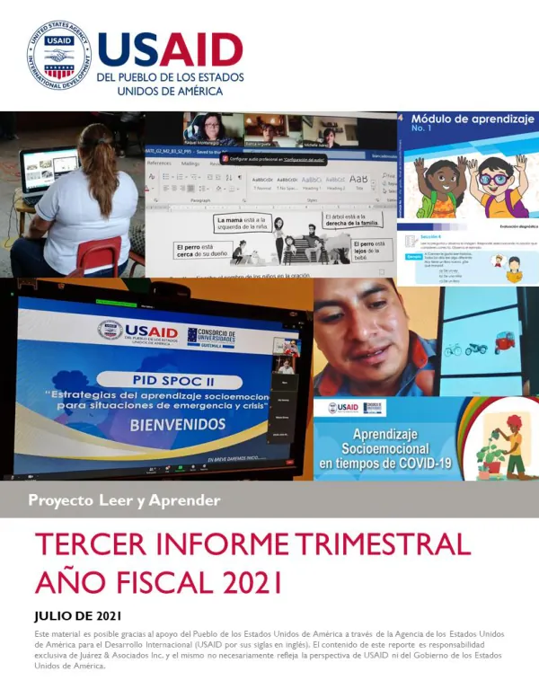 Tercer informe trimestral FY2021: Lifelong Learning Project