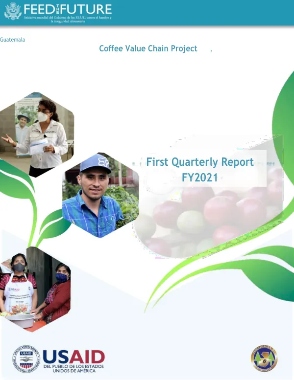 First Quarterly Report FY2021: Coffee Value Chains Project