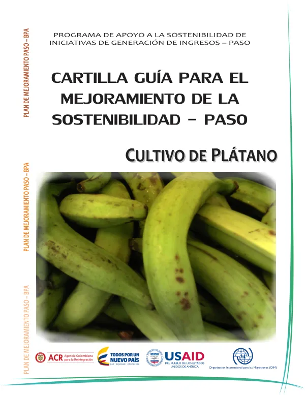 Cartilla Guía para el mejoramiento de la Sostenibilidad - Paso (Platano )