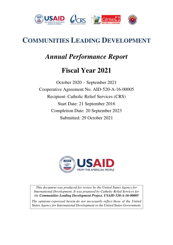 Annual Performance Report Fiscal Year 2021